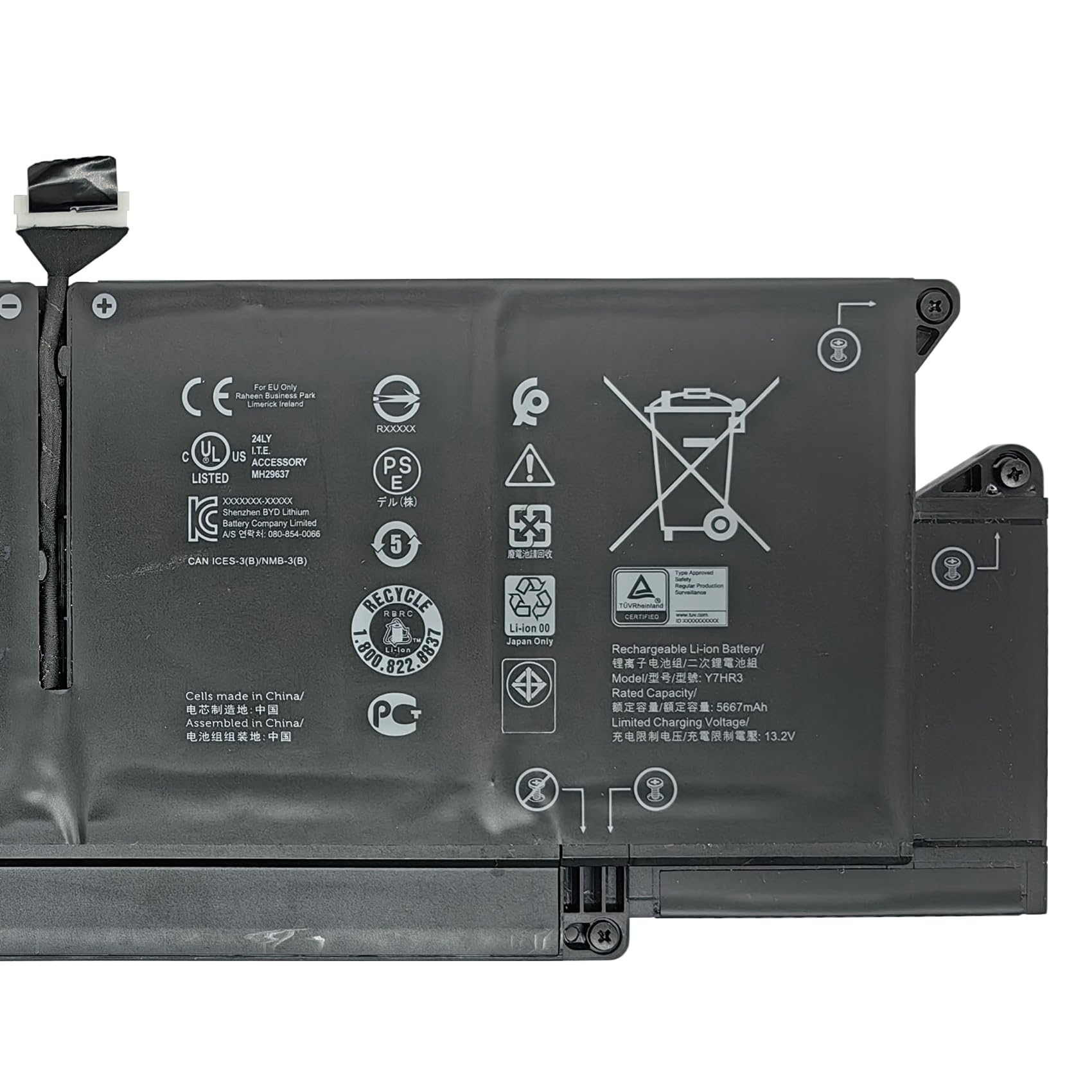 Amazon.com: FCZFCZ Y7HR3 Battery Replacement for Dell Latitude
